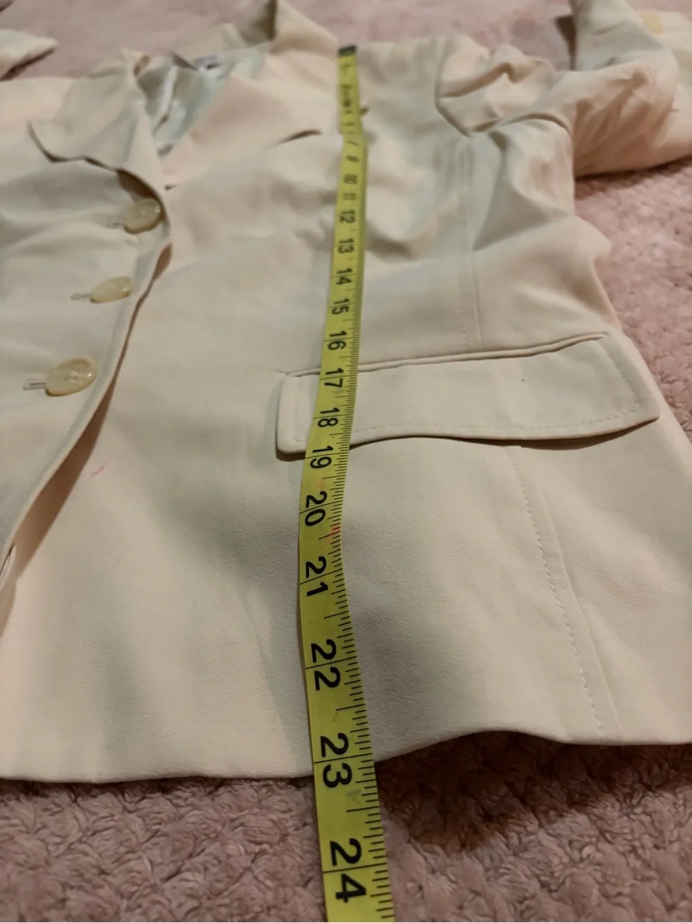 Worthington Cream Women's Tailored Blazer Jacket